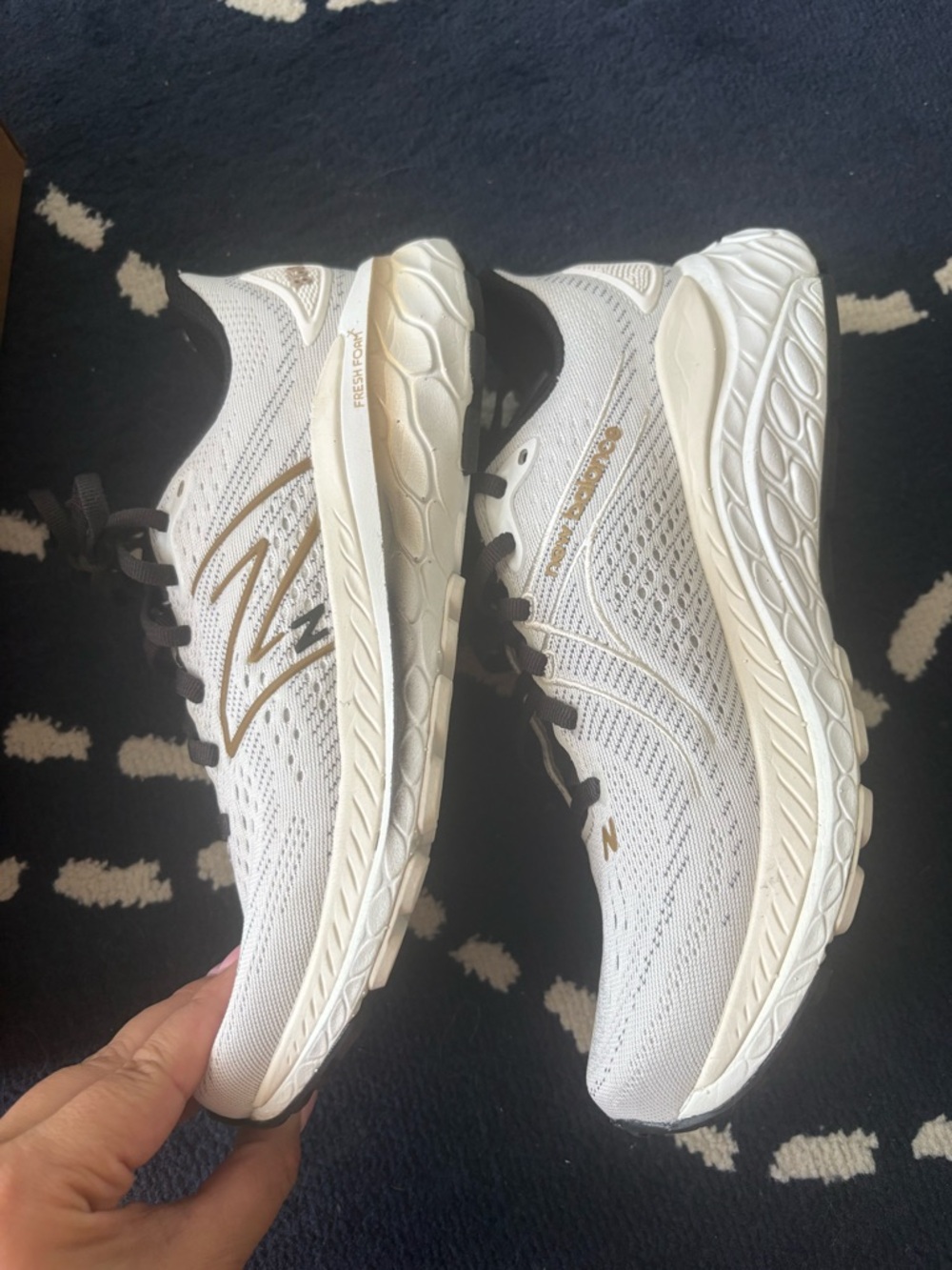 NEW NEW BALANCE women's fresh foam x 860v 14 shoe in white /white - Picture 5 of 5